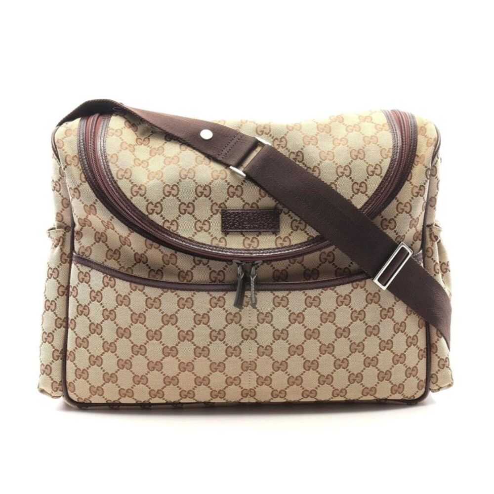 Gucci GG Canvas Leather Shoulder Bag